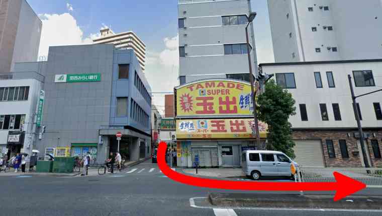 LAVA扇町店への行き方